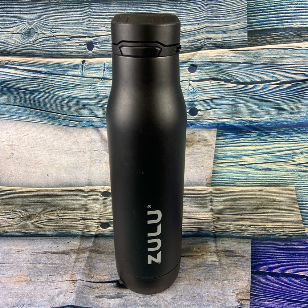 Black Zulu stainless steel water bottle